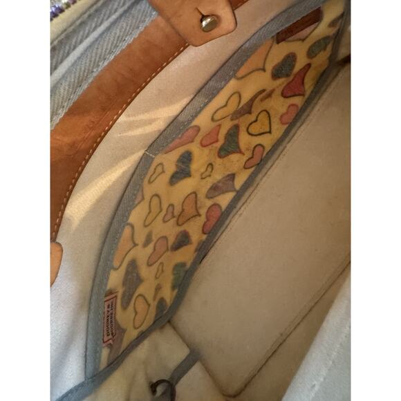 VINTAGE DOONEY & BOURKE Sweetheart Collection Scribble Heart Charm Shoulder Bag - Picture 14 of 16